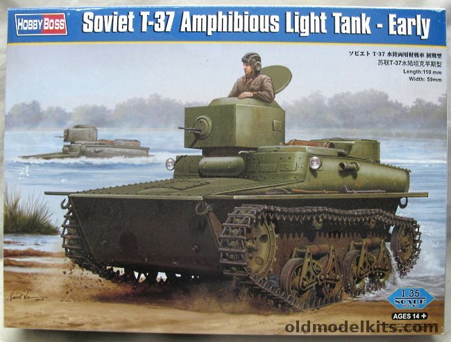 Hobby Boss 1/35 Soviet T-37 Amphibious Light Tank Early, 83818 plastic model kit